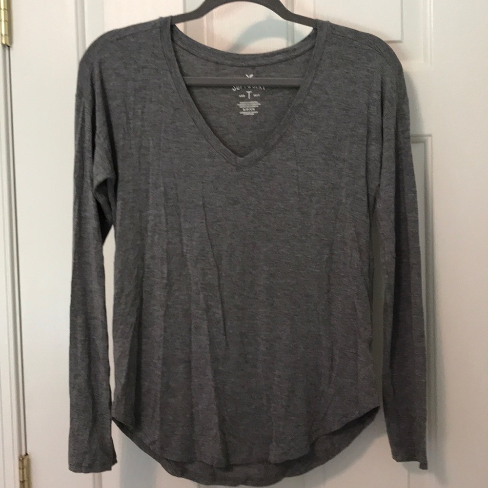 American Eagle super soft long sleeve in dark gray